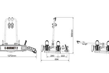 BUZZ RACK E-HORNET 2 ÇEKİ DEMİRİ BİSİKLET TAŞIYICI - 5