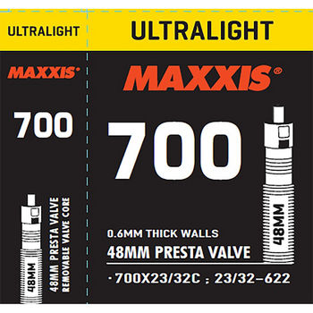 MAXXIS ULTRALIGHT TUBE 700x23/32C 48mm PRESTA İÇ LASTİK - 1