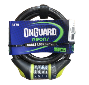 ONGUARD 8170 10X180 NEON COMBO ŞİFRELİ KİLİT - 1