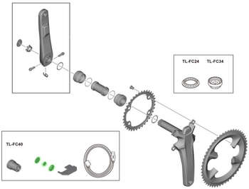 SHIMANO FC-R9100P/R9200P İÇİN MIKNATIS SETİ - 2