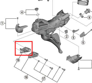 SHIMANO ST-R9120(R) ARKA VİTES-FREN KOLU İÇİN DİYAFRAM - 2