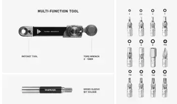 TOPEAK TORQ ROCKET MİNİ EX TT2622 ÇANTALI TORK ANAHTARI - 5